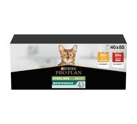 PRO PLAN Sterilised Beef and Chicken in Gravy Wet Cat Food - 40x85g