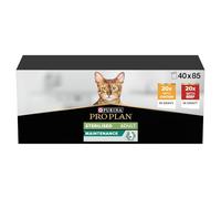 PRO PLAN Sterilised Beef and Chicken in Gravy Wet Cat Food pouch 40x85g