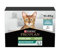 PRO PLAN Sterilised Ocean Fish in Jelly Wet Cat Food - 10 x 85g
