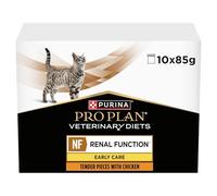 PRO PLAN VETERINARY DIETS FELINE NF Early Care Renal Function Wet Cat Food Pouches 10x85g, Pack of 4