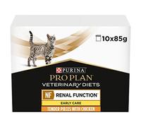 PRO PLAN VETERINARY DIETS FELINE NF Early Care Renal Function Wet Cat Food Pouches 10x85g, Pack of 4