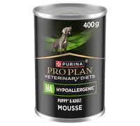 PRO PLAN VETERINARY DIETS HA Hypoallergenic Mousse Wet Dog Food 400g (Pack of 12)