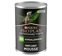 PRO PLAN VETERINARY DIETS HA Hypoallergenic Mousse Wet Dog Food 400g (Pack of 12)
