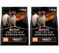 PRO PLAN VETERINARY DIETS OM Obesity Management Small & Mini Dry Dog Food 1.3kg (Pack of 2)