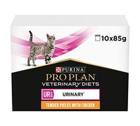 PRO PLAN VETERINARY DIETS UR Urinary Wet Cat Food Chicken 10x85g, Pack of 4