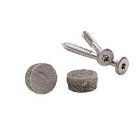 Pro Plug System for Fascia Plug & Screw Kit - Trex Rocky Harbor Fascia Plugs & Stainless Steel Screws- 9 x 1-7/8" T-20 Star Dr- 100 Pieces
