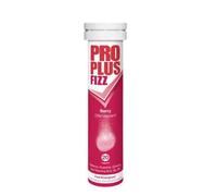 Pro Plus Fizz - 20 Effervescent Berry Flavour Tablets - Caffeine, Guarana, Ginseng and Vitamins B12, B2 & B6
