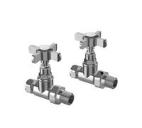 Pro Plus Traditional Towel Radiator Valve Straight Pair