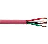 PRO POWER 1.5mm² 4-Core Loudspeaker Cable, Pink, 100m Reel | LSHF Low Smoke Halogen-Free, Stranded Copper - PP01400