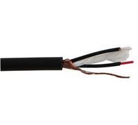 Pro Power 100m Balanced Microphone Cable Reel - OFC 26AWG, Black, Shielded Audio Cable - PP01382