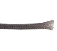 PRO POWER 10mm Expandable Braided Sleeving - Grey | 100m Reel | Flame Retardant | BSFRG-010 100M