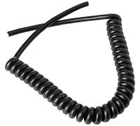 Pro Power 15/X/9 BLACK 13A 3-Core Coiled Mains Flex 1A 1.25mm² Black