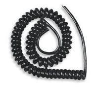 PRO POWER 15/X/9 BLACK 13A COILED MAINS FLEX/BLACK 1.25MM - Pack of 1