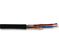 Pro Power 2-Core Screened Microphone Cable 7/0.2mm, 100m Reel, Black | Low-Impedance Balanced Audio Cable | Copper Conductors & PVC Jacket - PP01435