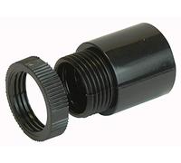 PRO POWER 20mm Black Male Adaptor for Round Conduit - Single Pack - A20LR BLACK