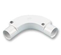 PRO POWER 25mm Inspection Bend for Round Conduit, White - Single Pack - IB25