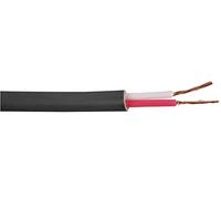Pro Power 2CSPKCBL2.50 mmBLK100 m 2-Core Unscreened Speaker Cable, 50/0.24 mm, Black, 100 m