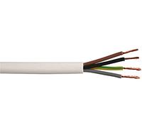 Pro Power 3184Y-1.50MMWHT100M 1.50mm Round mains Cable, 4 Core, 3184Y, White, 100 m