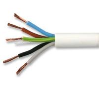 PRO POWER 3185Y-0.75MMWHT100M 0.75mm Round Mains Cable 5 Core 3185Y White - 100m Reel