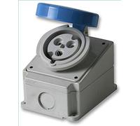 PRO POWER 32A 240V Surface Mount CEE Socket 2P+E IP67 Blue