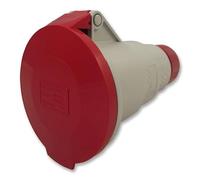 PRO POWER 32A 415V Red CEE Socket - 3P+N+E, IP44, Cable Mount, Industrial Power Connector - PE3265PVB