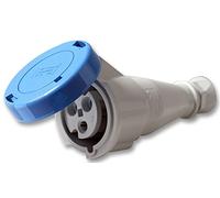 PRO POWER 32A Cable Mount CEE Socket, 240V, IP67 Rated, Blue - PEW3263PVA