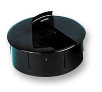 PRO POWER 460974 Round Desk Grommet 60mm Black