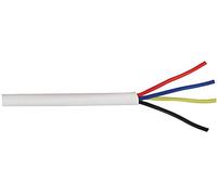 Pro Power 4CAL MCCA Alar m/Signal Cable, CCA Conductors 4-Core, PVC Jacket, White, 100 m