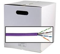 Pro Power 5EFTPLSOH305 Cat5e Cable, F/UTP, Low Smoke Jacket, Purple, 305 m