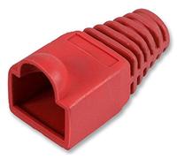 PRO POWER 5mm Strain Relief Boot | RJ45 Connector Compatible | Red | 10 Pack - PP01687