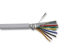 PRO POWER 8-Core Screened Alarm & Signal Cable - 100m Reel, White, CCA Conductors | 0.22mm² Core, Aluminium Shielding - PP01181