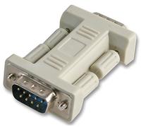 PRO POWER 9-Way D-Sub RS232 Gender Changer - Male to Male Adaptor, Fully Wired, Quick Port Conversion for Serial & Legacy Devices (PP01902)