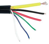 Pro Power CA-SEL-07 m100 4-Core CCTV Cable, Black, 7/0.2 mm, 5 mm x 100 m