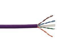 PRO POWER CAT6LS100M Purple Cat6 Network Cable Unshielded Low Smoke 100m Reel