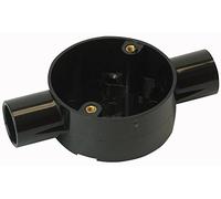 Pro Power CJB20/2B 2-Way Through Box, 20 mm Syste m, Black