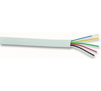 Pro Power FCC-68 6C WHITE 100 m FCC-68 6-Core Telephone and Data Cable, White, 100 m Reel