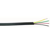 Pro Power FCC68 4C BLACK FCC-68 4-Core Telephone and Data Cable, Black, 100 m Reel