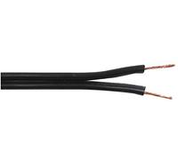 PRO POWER Figure-8 Speaker Cable 24/0.2mm, 2-Core, 100m Reel, Black/White | Flexible PVC Jacket | Bare Copper Conductors - PP01279
