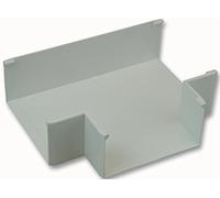 PRO POWER Flat Tee 100mm x 50mm - White Plastic Cable Trunking Accessory - CT70/T