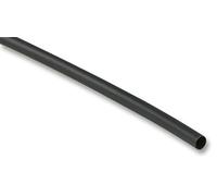 PRO POWER Heat Shrink Tubing 6.4mm Black - 2:1 Thin Wall Polyolefin, 5m Roll, UL Recognised
