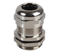Pro Power - M-Ma M25 Brass Nickel Plated Cable Gland 11-14mm Dia, 10 Pack