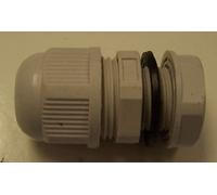 PRO POWER M16 Nylon Cable Gland - White, IP68 Waterproof, -40°C to +100°C, Complete with Locknut - Single Pack - PP01650