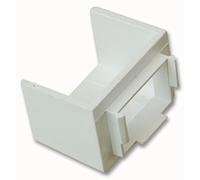 PRO POWER Mini Trunking Surface Box Adaptor, 25mm White - MTA25 | For Electrical Surface Boxes