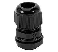 PRO POWER PG09 Nylon Cable Gland - Black, IP68 Rated, 4-8mm Cable Range - Locknut Included - Single Pack - PP01643