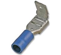 PRO POWER Piggy-Back Crimp Terminals - Blue, 16A, 6.3mm, Pack of 100