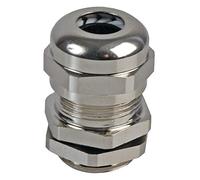 Pro Power PP002700 PG- mA PG9 Brass Nickel Plated Cable Gland, 5-8 mm Diameter, Pack of 10