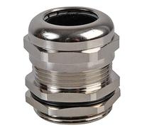 Pro Power PP002705 PG- mA PG29 Brass Nickel Plated Cable Gland, 18-25 mm Diameter, Pack of 10