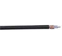 Pro Power PP01244 75 Ohm RG6 Satellite Coaxial Cable - Foam Filled PVC Black, 100m Reel