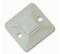 Pro Power PPW00034 Cable Tie Base, Natural 28 mm x 28 mm x 5 mm, Pack of 10