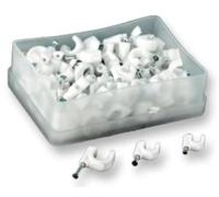 PRO POWER Round 6.0MM White Round Cable Clips White 6.0mm 100 Pack